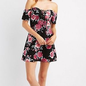 Charlotte Russe Floral Skater Dress